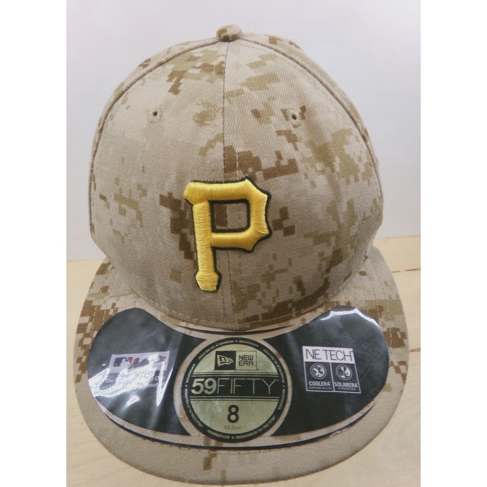New Era 59Fifty Cap Hat Digital‎ USMC Camouflage MLB Pittsburgh Pirates Size 8
